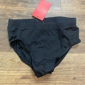 NWT Capezio Black Briefs Large girls dance gymnastics bottoms large